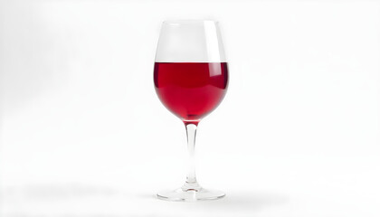 red wine glass isolated on white background

