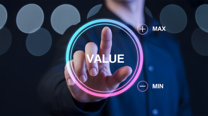 Maximize your value with a tap in this modern technology interface for business success now