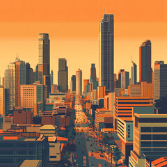 Obraz premium Bangkok’s skyline