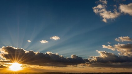 Fototapeta premium the sun shining in the sky