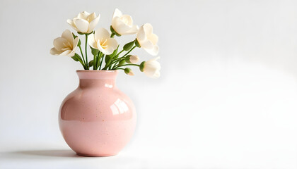 modern vase isolated on white background