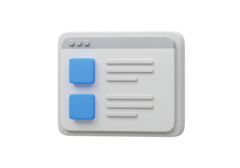 Isolated UI Interface Menu Panel