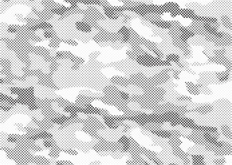 Abstract halftone background. Military camouflage effect dot seamless pattern texture. Dotted background as design element.