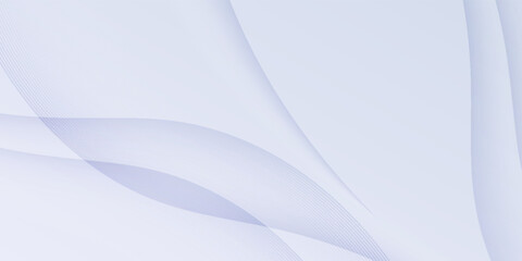 Abstract White , Gray Background with Clean Smooth Soft Wave , Vector Illustration