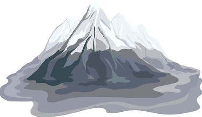 vector illustration of mountain