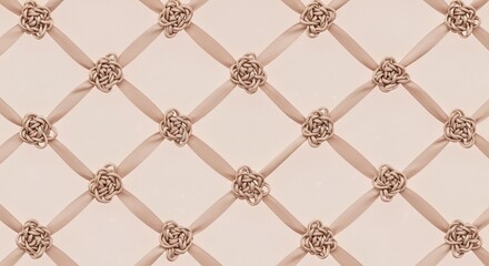 Fototapeta premium Elegant rococo style decorative pattern with golden ornate details