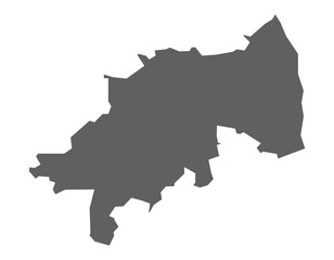 Fototapeta premium Annamayyadistrict flate gray map Andhra pradesh, india