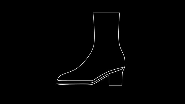 Running shoe icon, outline style. Running shoe icon. Outline running shoe vector icon for web design 