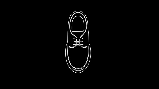 Running shoe icon, outline style. Running shoe icon. Outline running shoe vector icon for web design 