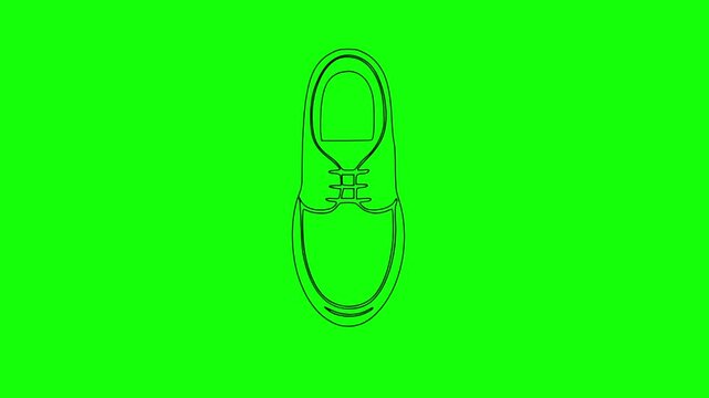Running shoe icon, outline style. Running shoe icon. Outline running shoe vector icon for web design 