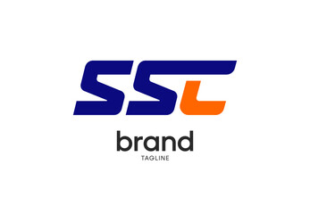 Modern SSC lettermark logo with brand and tagline