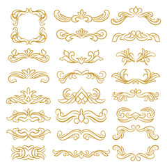 Pure Form Vector Decorative Ornamental Frames Collection