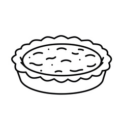 a quiche  for kids colouring