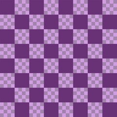 purple and pink checkered background. Fabric pattern. Seamless pattern