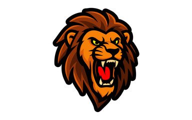 Lion king mascot logo for team sports esport
