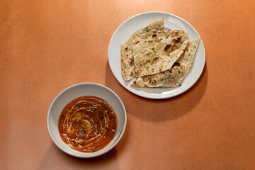 Roast Curry and Naan, Indian Dish, Mushroom, chicken
