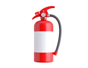 Red Fire Extinguisher 3D Render