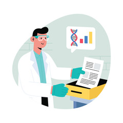 Data Review Vector illustration. EPS 10 file
