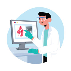 Digital Diagnosis Vector illustration. EPS 10 file