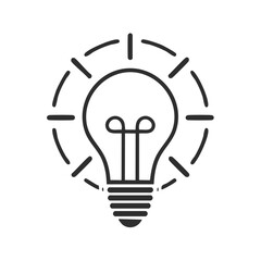 Light Bulb Idea Innovation Inspiration Creativity Concept Symbol Icon Graphic
