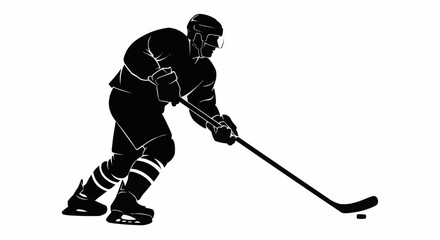 hockey player silhouette