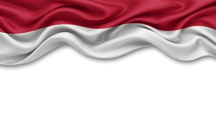 Fototapeta premium waving flag of indonesia