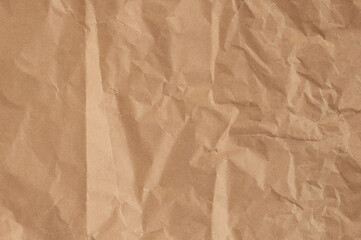 Brown paper page with crumple line