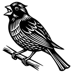 Obraz premium vector illustration of a bird
