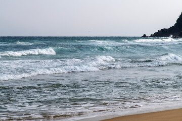 tranquil seascape with winter seascape