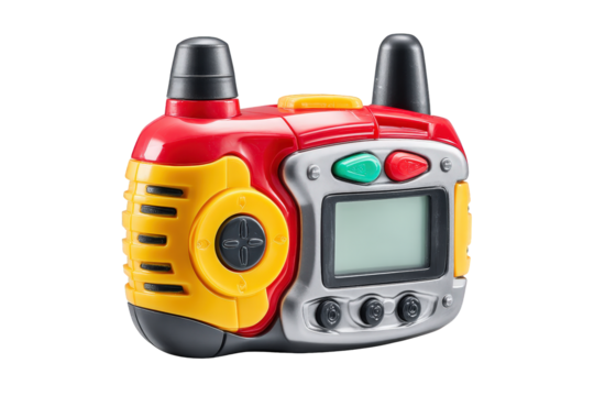 Colorful Children's Walkie Talkie Toy with LCD Screen and Buttons for Kids Play
