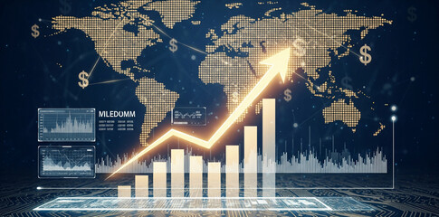 Global Stock Exchange Illustration