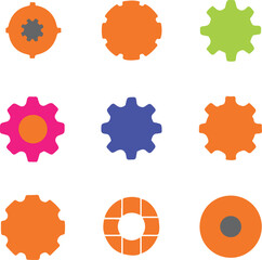 gear vector icon 