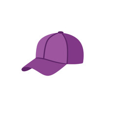 Classic Baseball Cap with Soft Pink and Light Purple Color Scheme