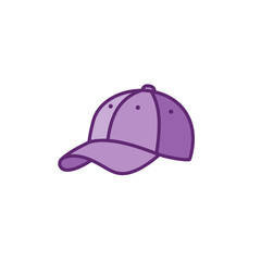 A Vibrant Purple Baseball Cap Takes Center Stage