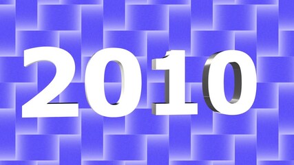 "2010  Silver Text on  New Year  Concept" - Powered by Adobe