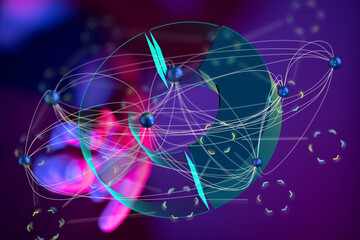 Abstract background image depicting interconnected nodes and data streams. Ideal for tech, network, and AI concepts.