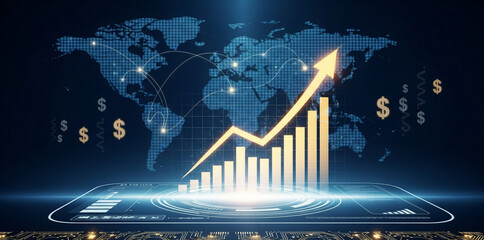 Global Economy Rising Graph