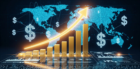 Global Market Trends Illustration
