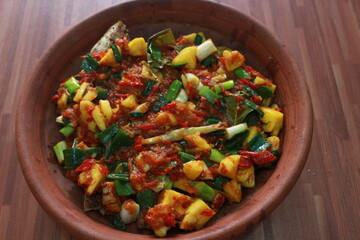 pickled vegetables on a plate