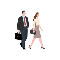 Man ang girl talk to each other. Communication concept.Success communicate, discussion or interview, achieve business agreement, solution or partnership deal, perfect match connection concept,