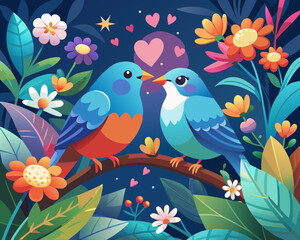 Romantic Love Vector