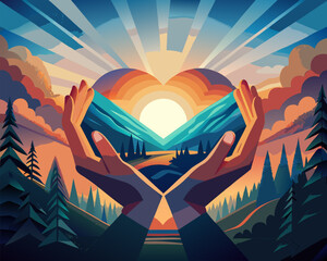 Romantic Love Vector