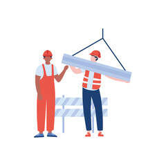 Construction worker vector icon ,Watercolor style illustration of a smiling boy dressed as a construction worker, A vector illustration of an engineer wearing a yellow safety helmet and orange vest,