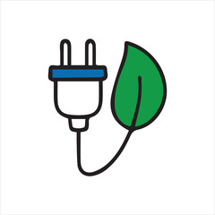 Energy Efficiency Line Editable Icons set. icon and design vector illustration