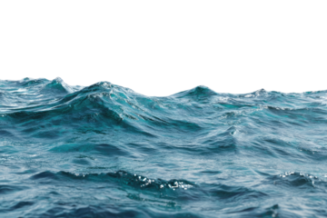 Ocean waves, dark background, teal water