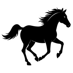 horse silhouette vector