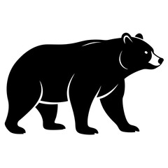 silhouette of a bear