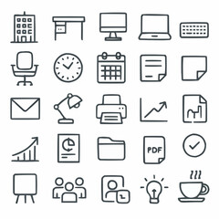 business and office icons