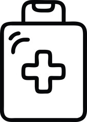Medical First Aid Outline Icon