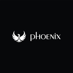 Phoenix Bird and Text Logo